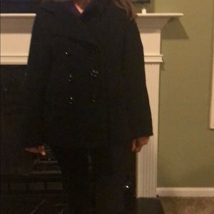⚡️SALE⚡️NWOT Wool hooded pea coat